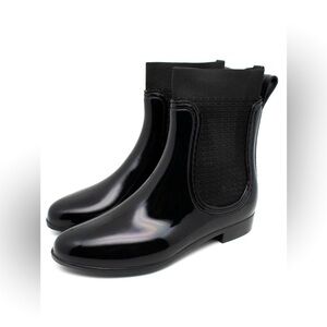 Catherine Malandrino - Rails Black Chelsea Rain Boots SIZE 39/US W 9/ UK 7- NWOT